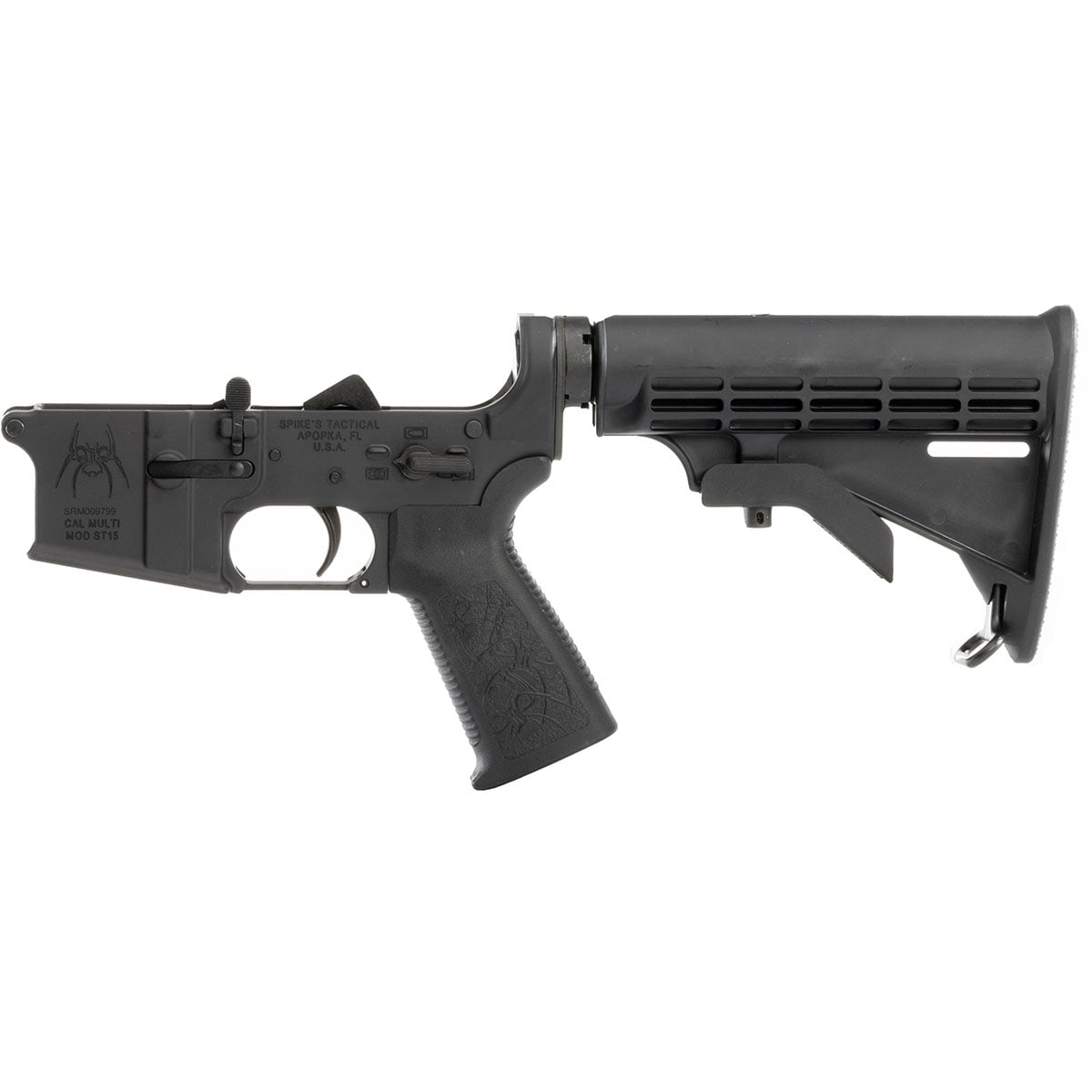 Complete AR-15 Lower Receiver w/Buttstock