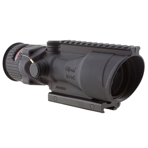 6x48mm Fixed Red Chevron 50BMG Reticle Black W/TA75 Mount