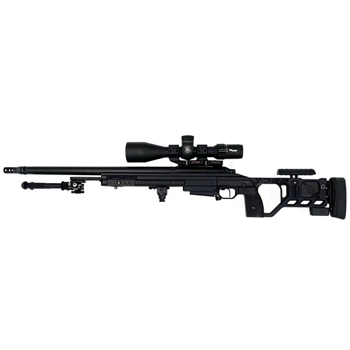6x48mm Fixed Red Chevron 50BMG Reticle Black W/TA75 Mount - View 2