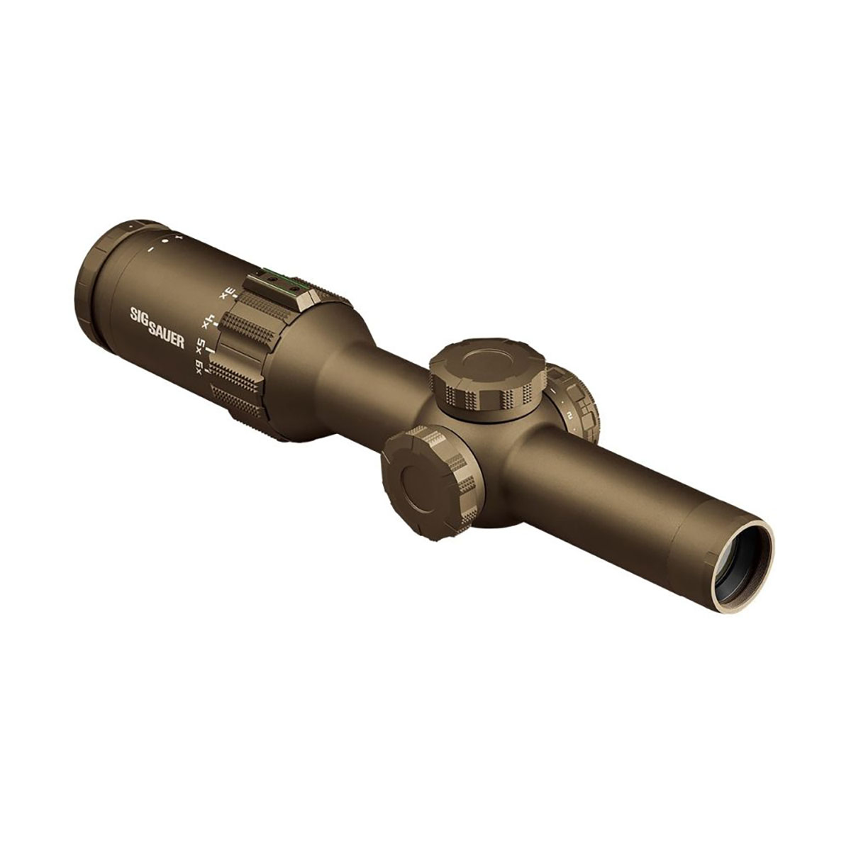 Tango6T 1-6x24mm FFP Illum 556/762 Horseshoe Dot Reticle FDE - View 5
