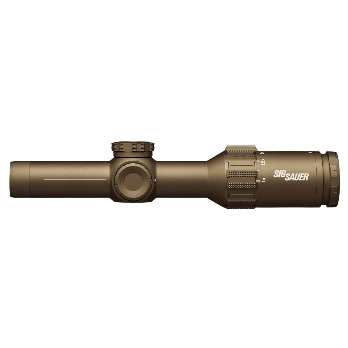 Tango6T 1-6x24mm FFP Illum 556/762 Horseshoe Dot Reticle FDE - View 3