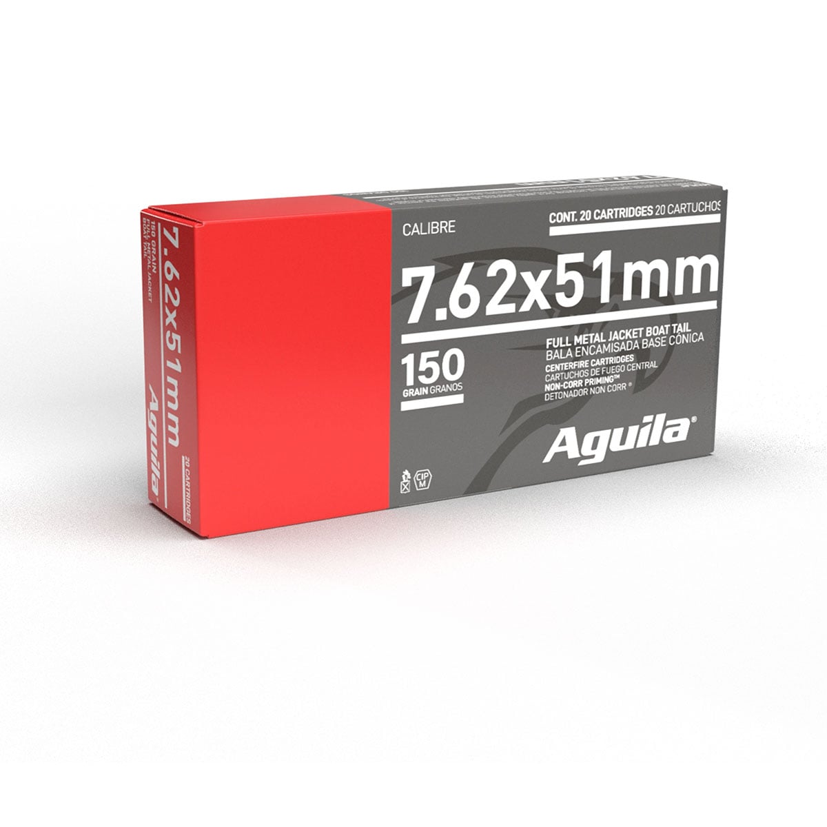 Range7.62x51 NATO 150gr Full Metal Jacket Boat Tail 20/Box