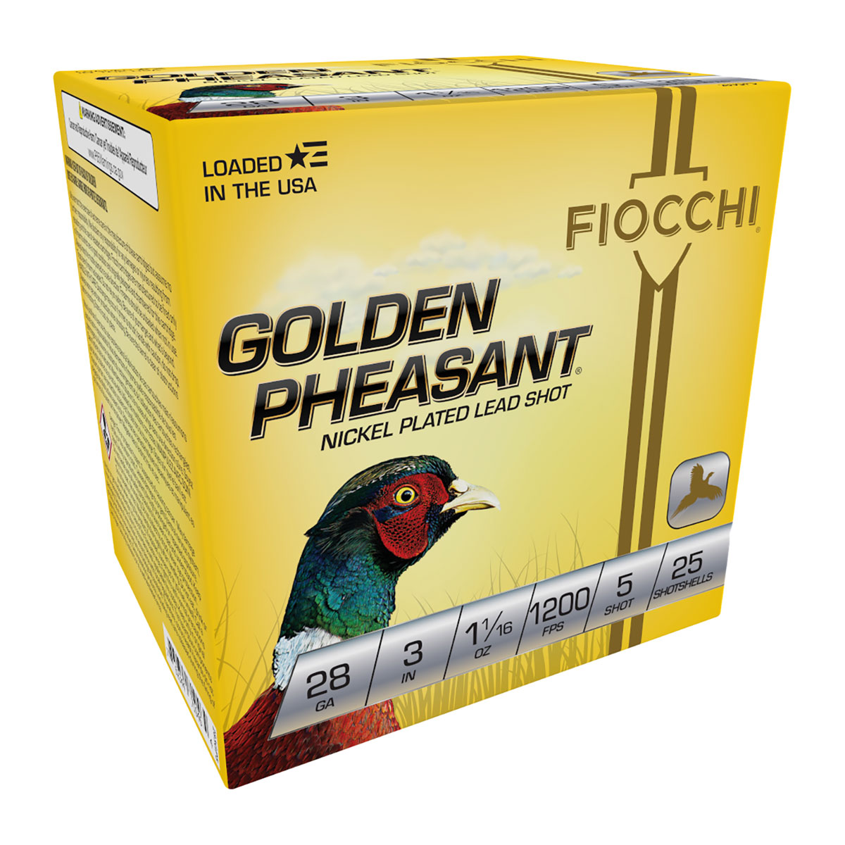 Golden Pheasant 28 Gauge 3" 1-1/16oz #5 Shot 25/Box