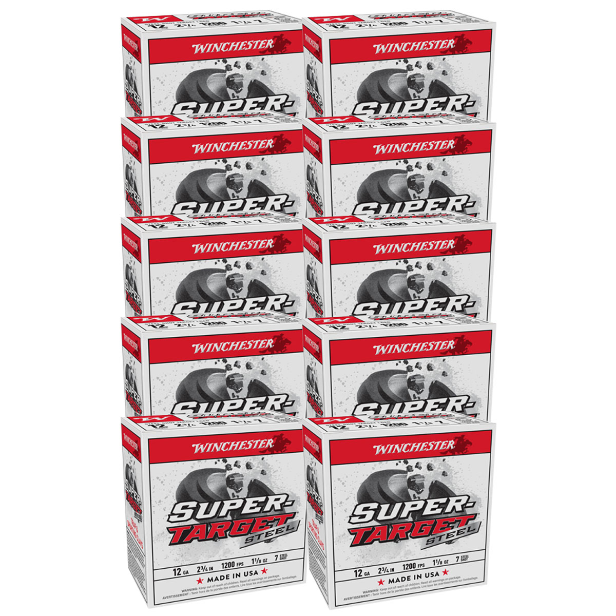 WINCHESTER - SUPER TARGET 12 GAUGE 2-3/4" #7 SHOT SHOTGUN AMMO - View 3