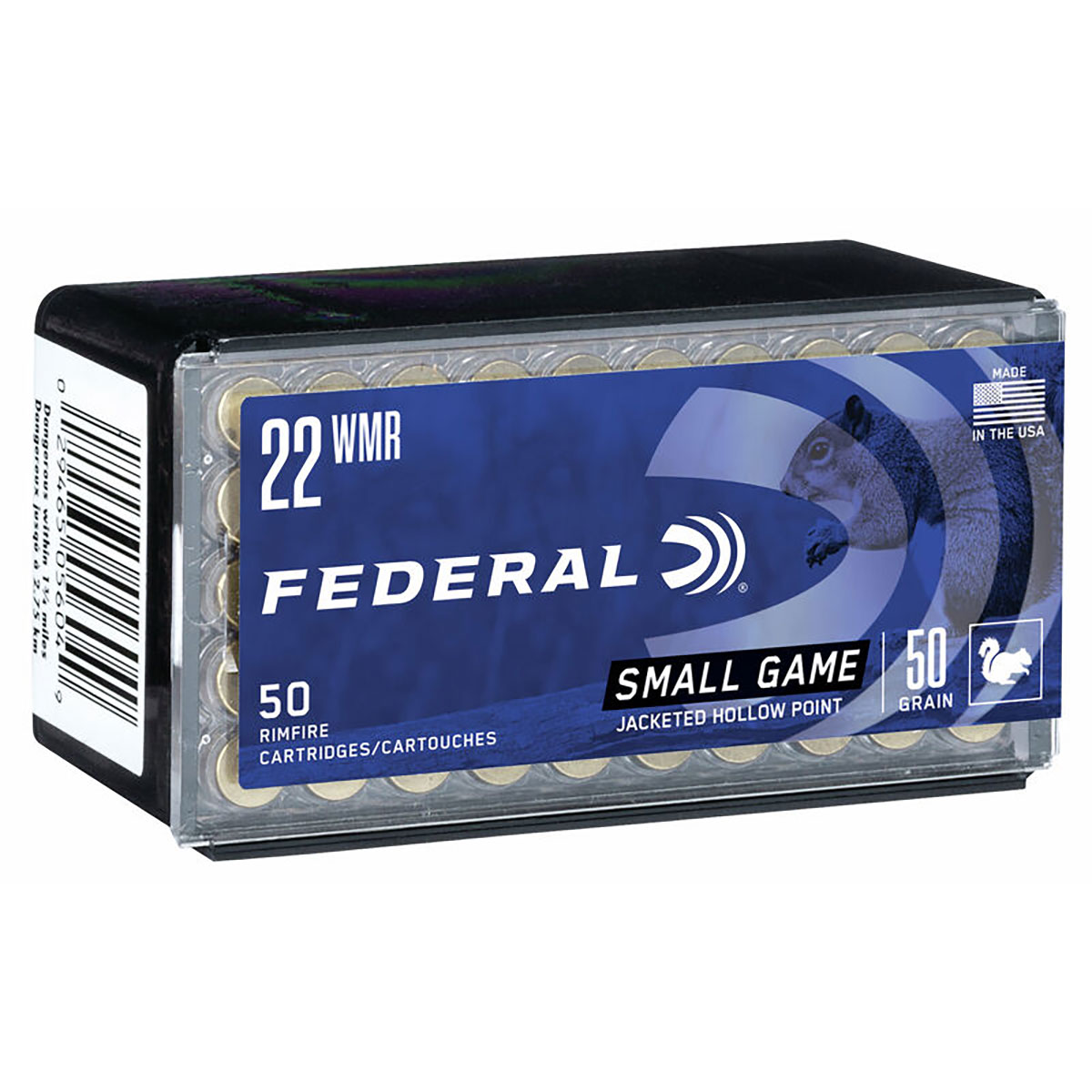 22 WMR 50gr Jacketed Hollow Point 50/Box