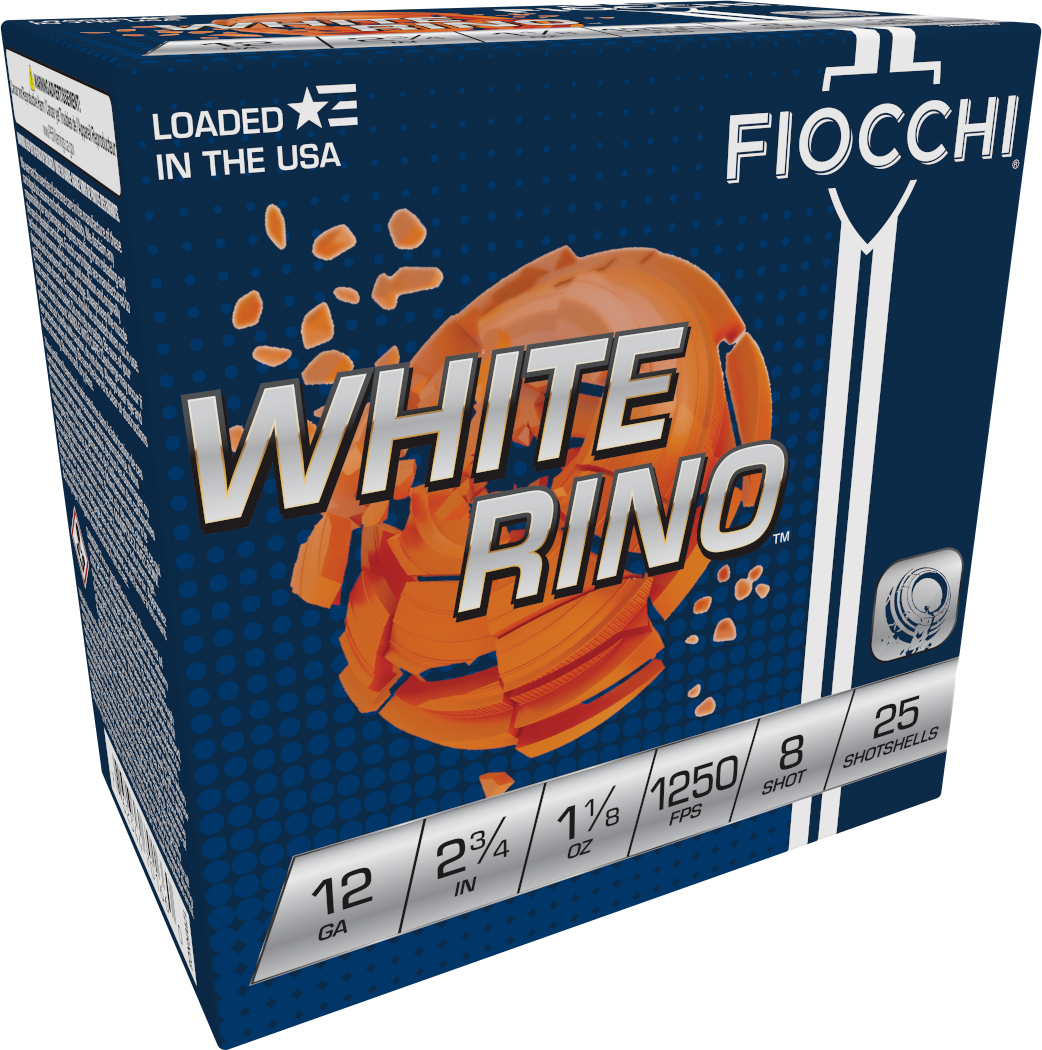 FIOCCHI AMMUNITION - WHITE RINO TARGET 12 GAUGE 2-3/4" SHOTGUN AMMO - View 2