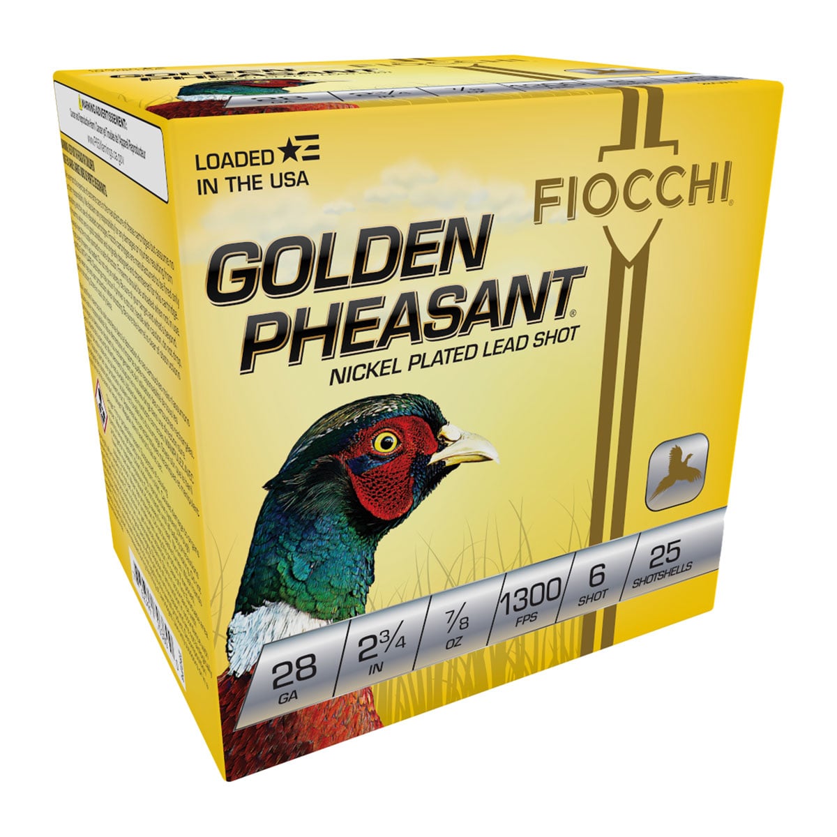 Golden Pheasant 28 Gauge 2-3/4" 7/8oz #6 Shot 25/Box