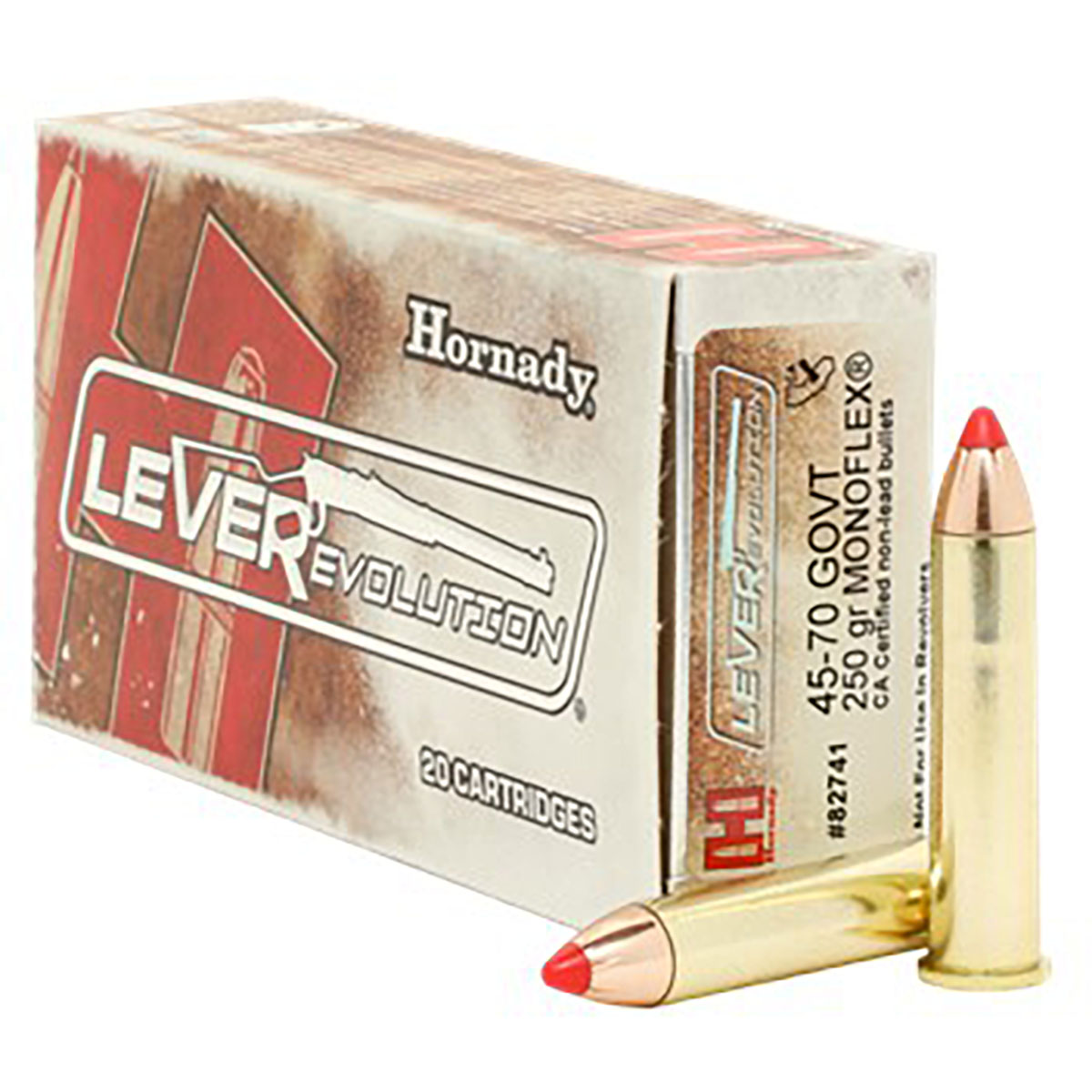 LEVERevolution 45-70 Govt 250gr MonoFlex Polymer Tip 20/Box