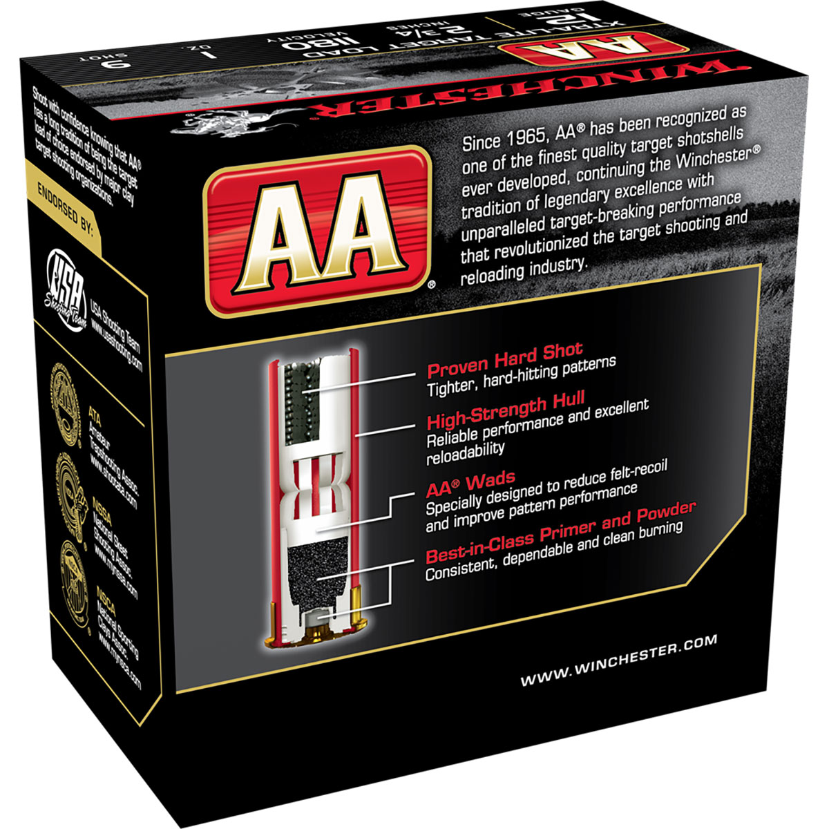 WINCHESTER - AA XTRA-LITE TARGET LOAD 12 GAUGE SHOTGUN AMMO - View 6
