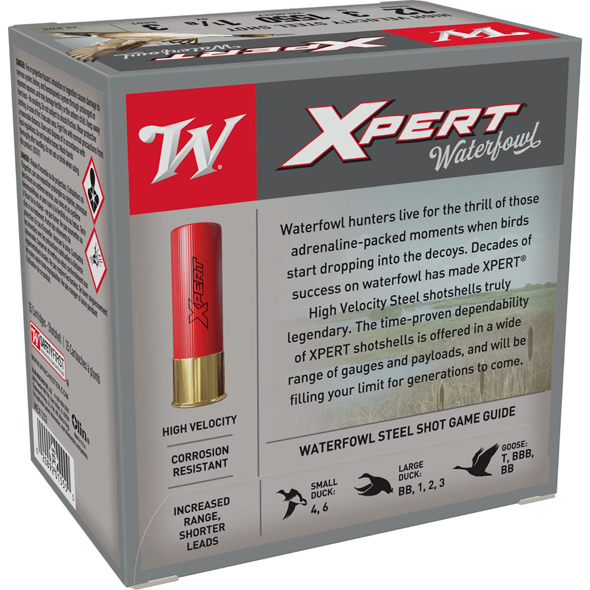 WINCHESTER - XPERT WATERFOWL 12 GAUGE 3" #3 SHOT SHOTGUN AMMO - View 3