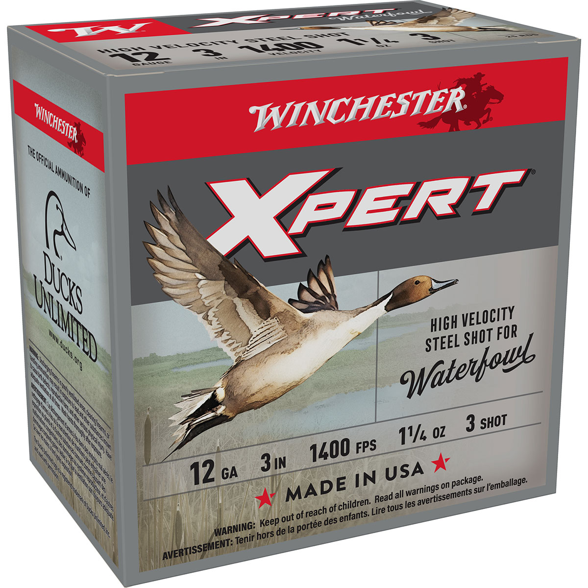 WINCHESTER - XPERT WATERFOWL 12 GAUGE 3" #3 SHOT SHOTGUN AMMO - View 2