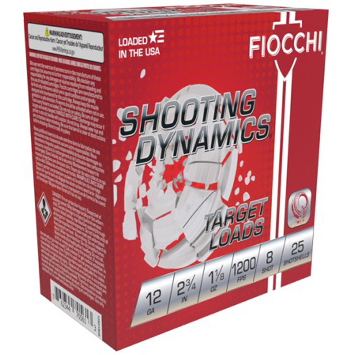 Shooting Dynamics Target 12Ga 2-3/4" 1-1/8oz #8 Shot 25/Box