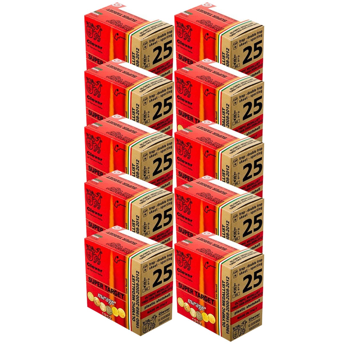 Mirage ST Sporting T1 12GA 2-3/4" 1-1/8oz #7.5 Shot 250/Case