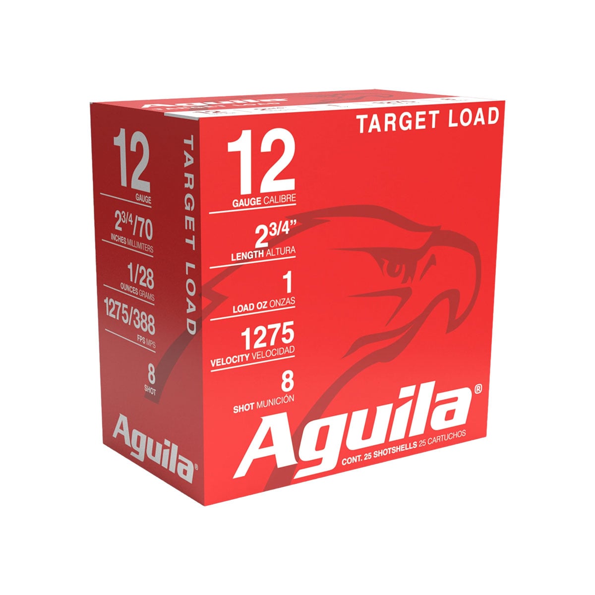 Target Load 12 Gauge 2-3/4" 1oz #8 Shot 25/Box - View 2