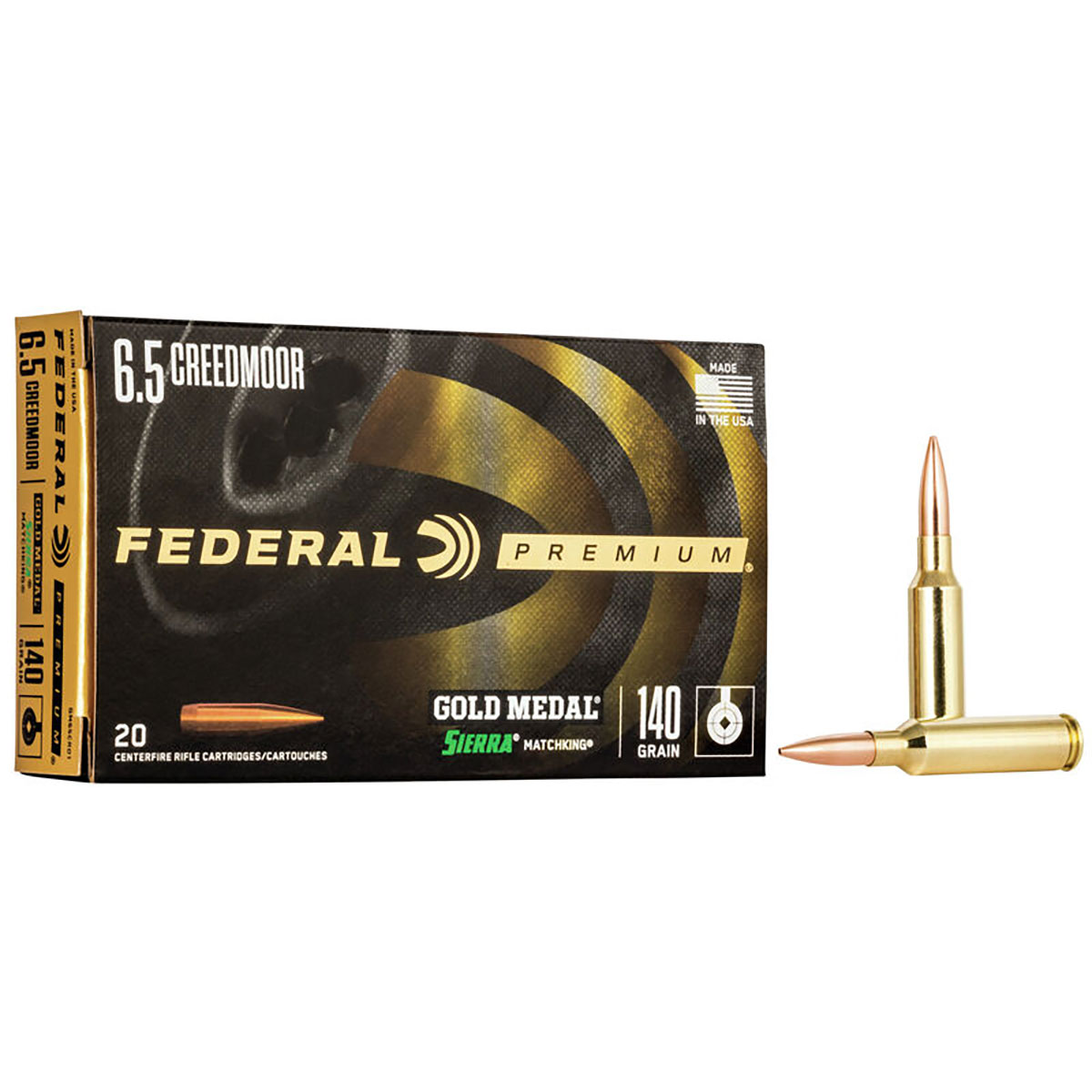 6.5 Creedmore 140gr Sierra Matchking BTHP 20/Box