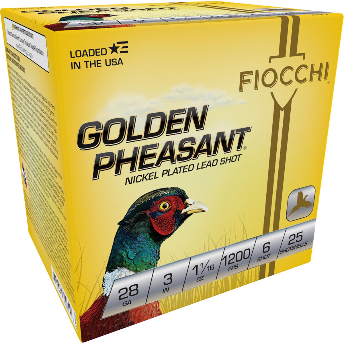 Golden Pheasant 28 Gauge 3" 1-1/16 #6 Shot 25/Box
