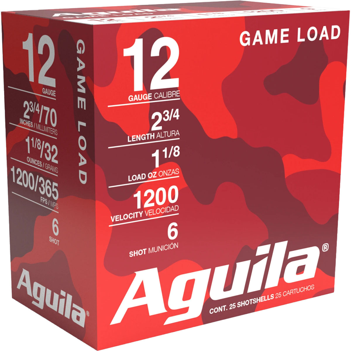 Std Velocity Game Load 12 Gauge 2-3/4" 1-1/8oz #6 Shot 25/BX - View 2