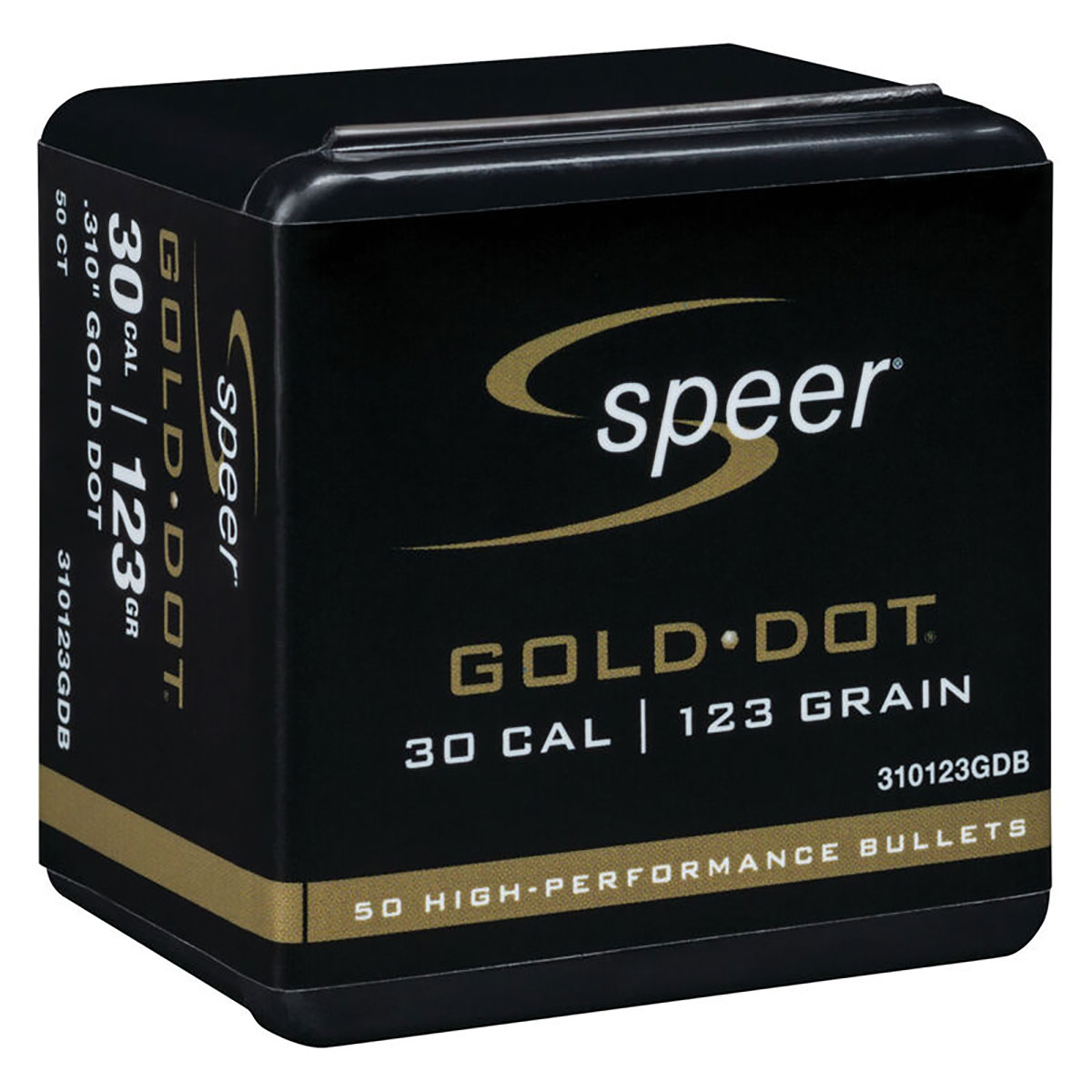 30 Caliber (0.310") 123gr Gold Dot Soft Point 50/Box