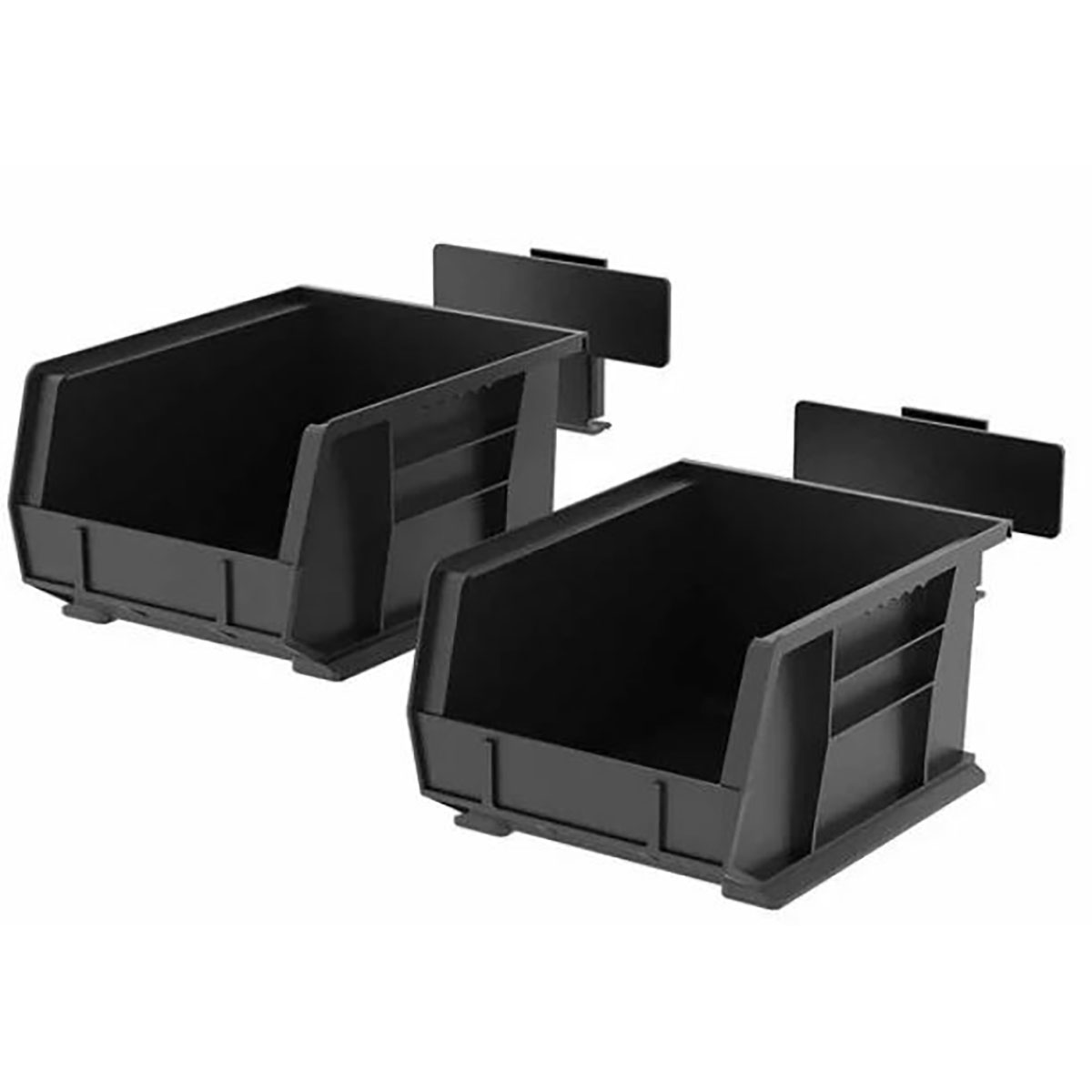 SecureWall Bin Hanger 2-Pack Black - View 2