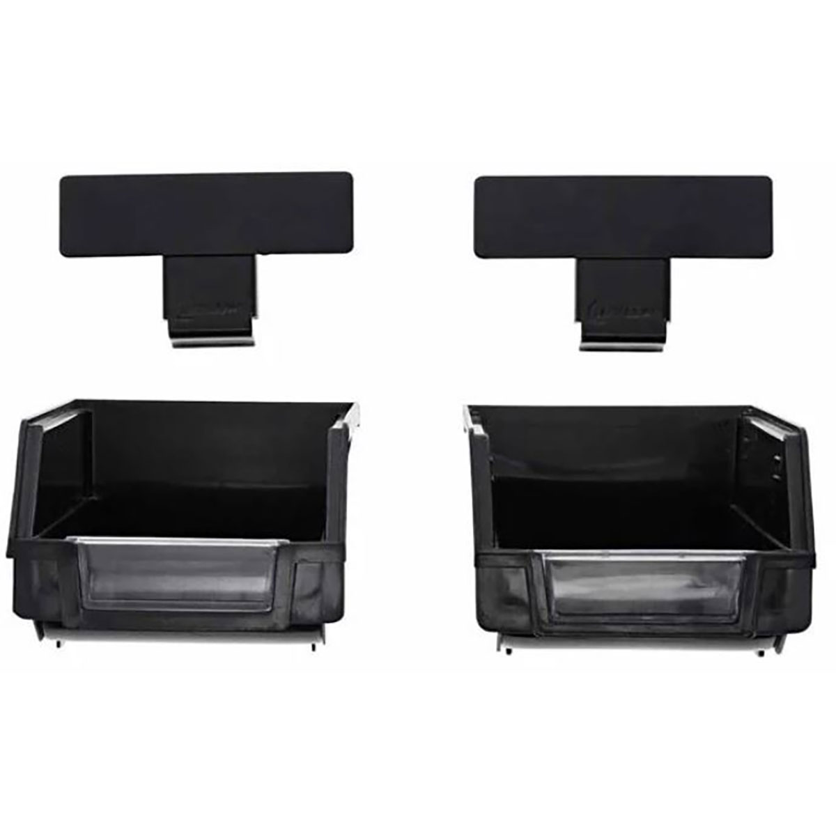 SecureWall Bin Hanger 2-Pack Black