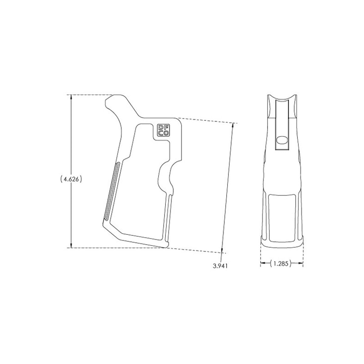 DIE FREE CO - KUNG FU GRIP FOR AR15 / M4 RIFLE GRIP - View 5