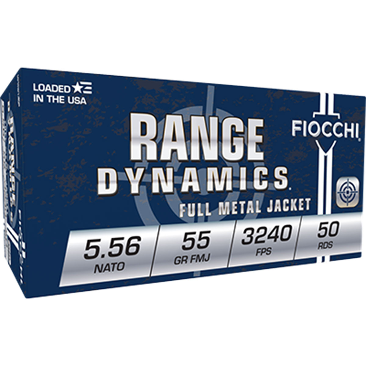 FIOCCHI AMMUNITION - RANGE DYNAMIC 5.56X45 NATO M193 FULL METAL JACKET RIFLE AMMO