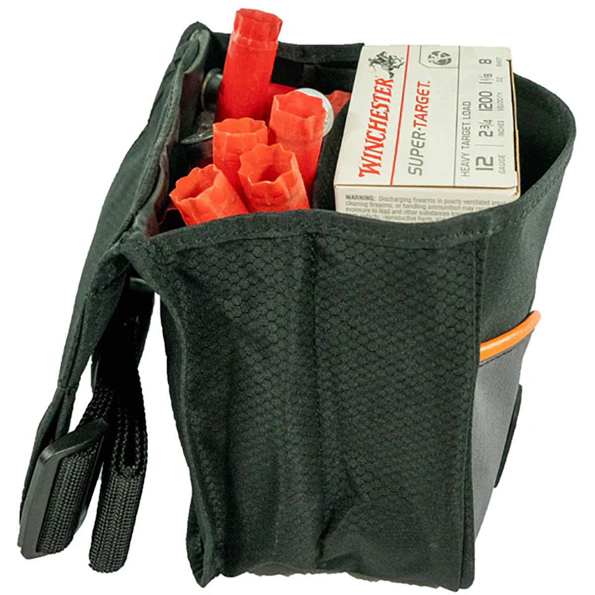 Club Series Divided Shell Pouch With Belt Green - View 2