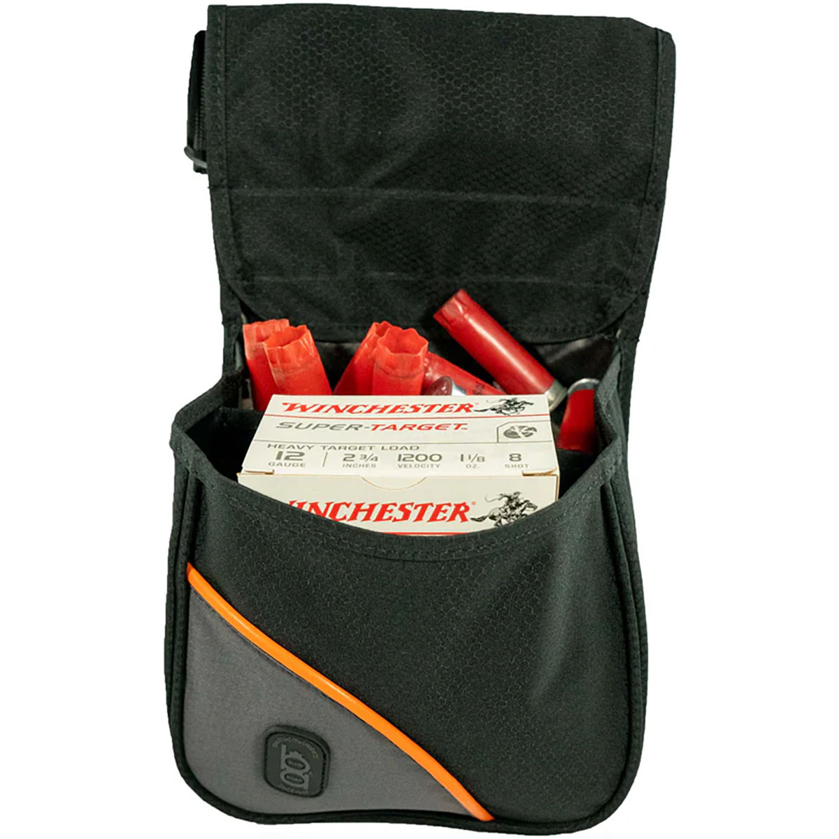 Club Series Divided Shell Pouch With Belt Green - View 4