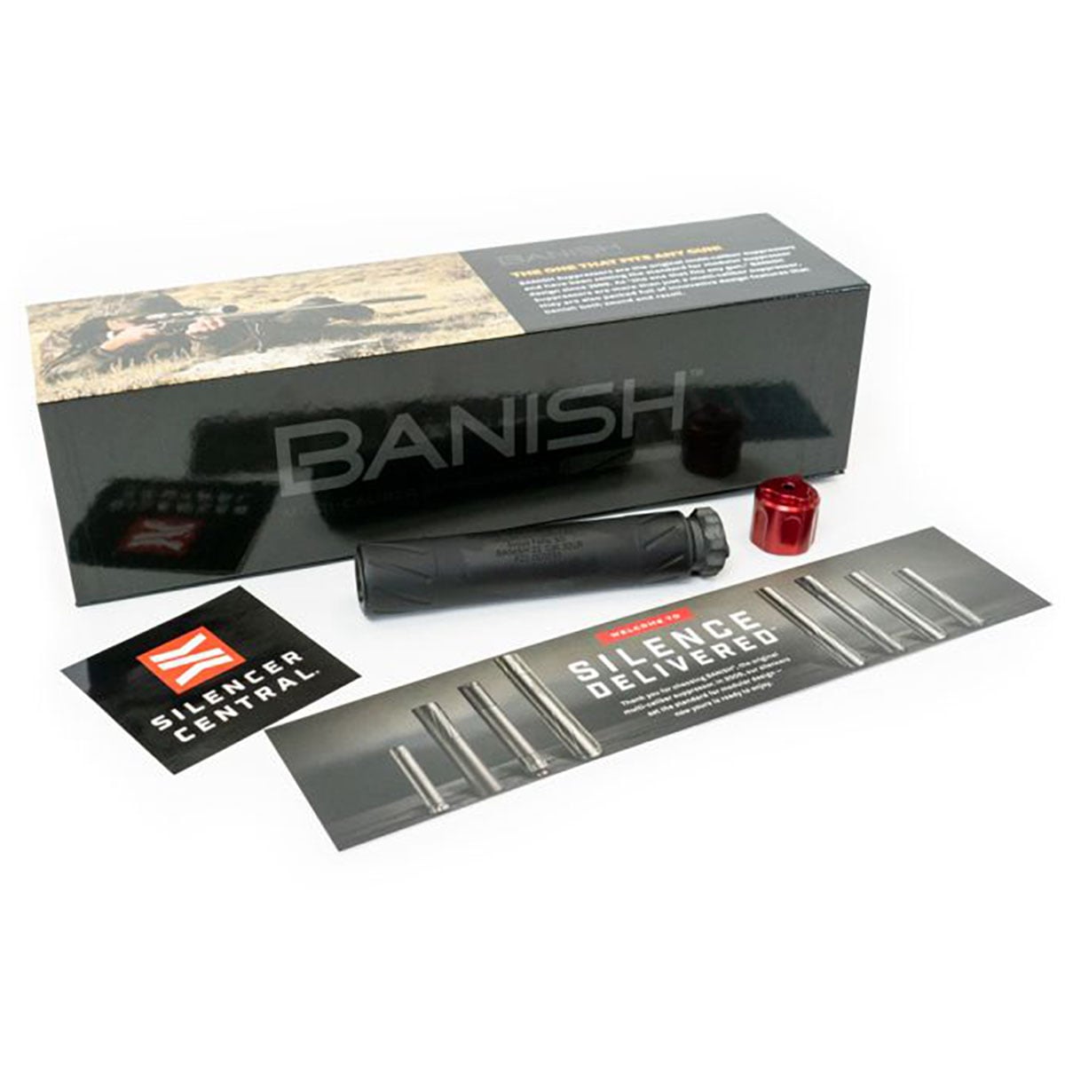 BANISH 22 22 Caliber Rifle Suppressor Black