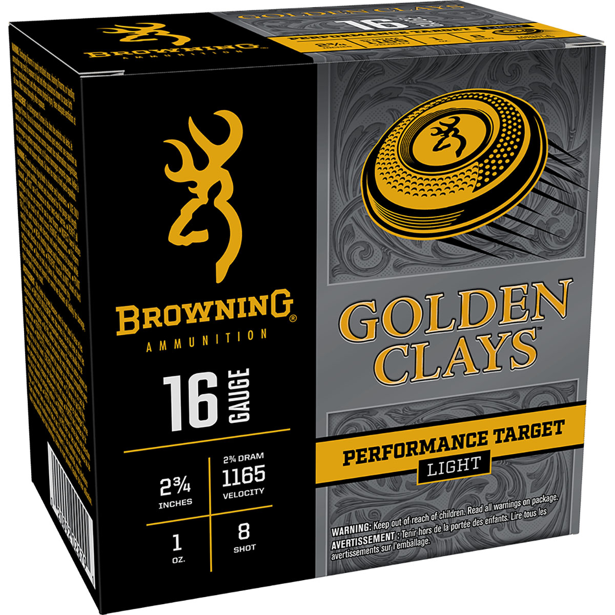 Golden Clays 16 Gauge 2-3/4" 1oz #8 Shot 25/Box
