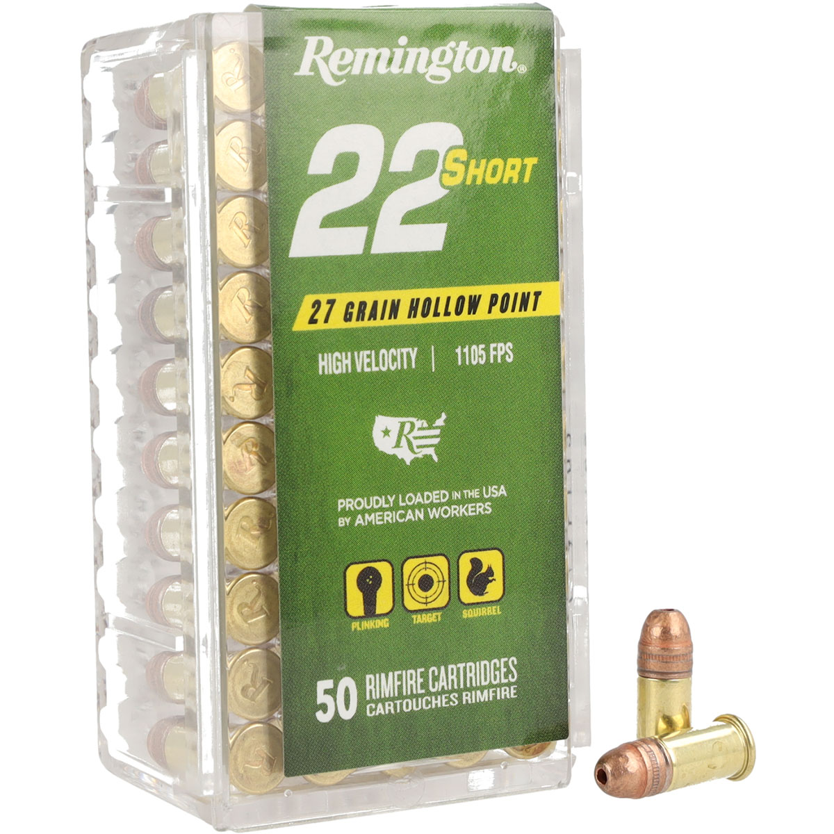 22 SHORT 22 Short 27gr Copper HP 1105 FPS 50/Box