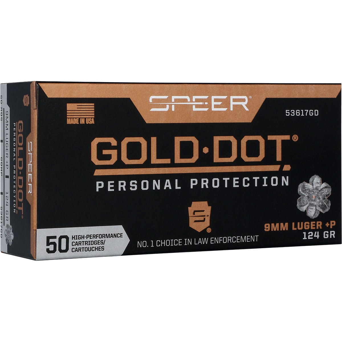 SPEER - GOLD DOT PERSONAL PROTECTION 9MM LUGER +P HANDGUN AMMO - View 4