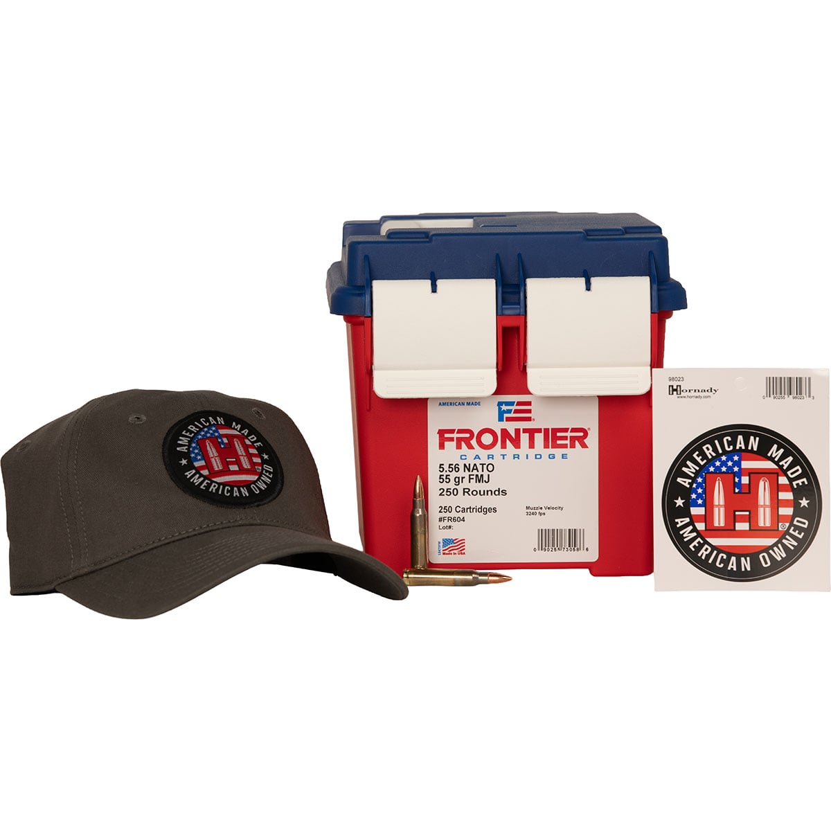 Frontier 5.56mm NATO 55gr FMJ 250/Ammo Can