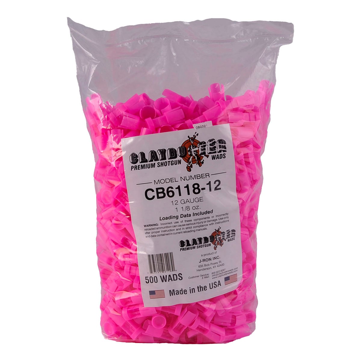 12 Gauge 1 to 1-1/8oz Wads Federal & Import Pink 500/Bag - View 2