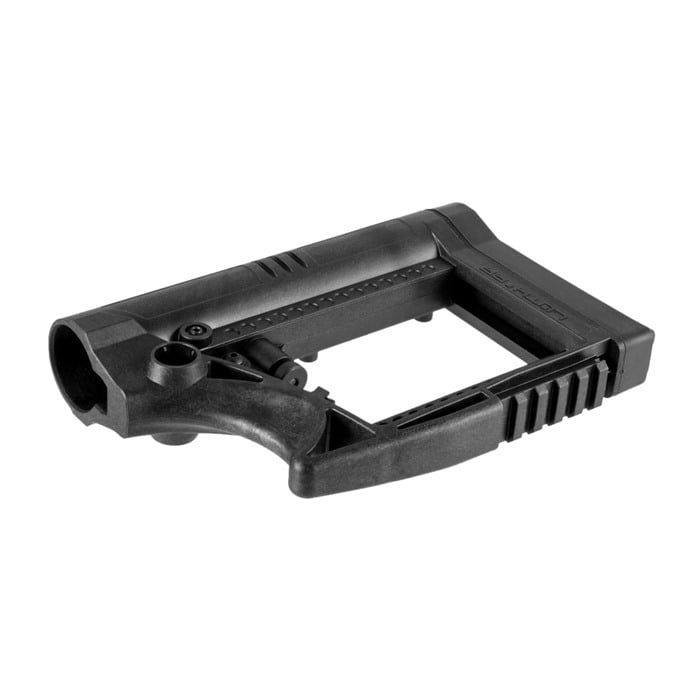 AR-15 Skullation Stock Assembly Collapsible Carbine Black - View 2