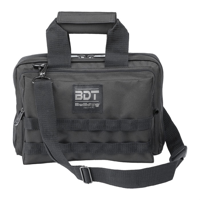 BULLDOG CASES - DELUXE 2 PISTOL RANGE BAG W/ STRAP & MOLLE - View 3