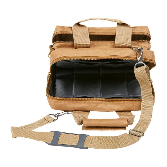 BULLDOG CASES - DELUXE 2 PISTOL RANGE BAG W/ STRAP & MOLLE - View 4