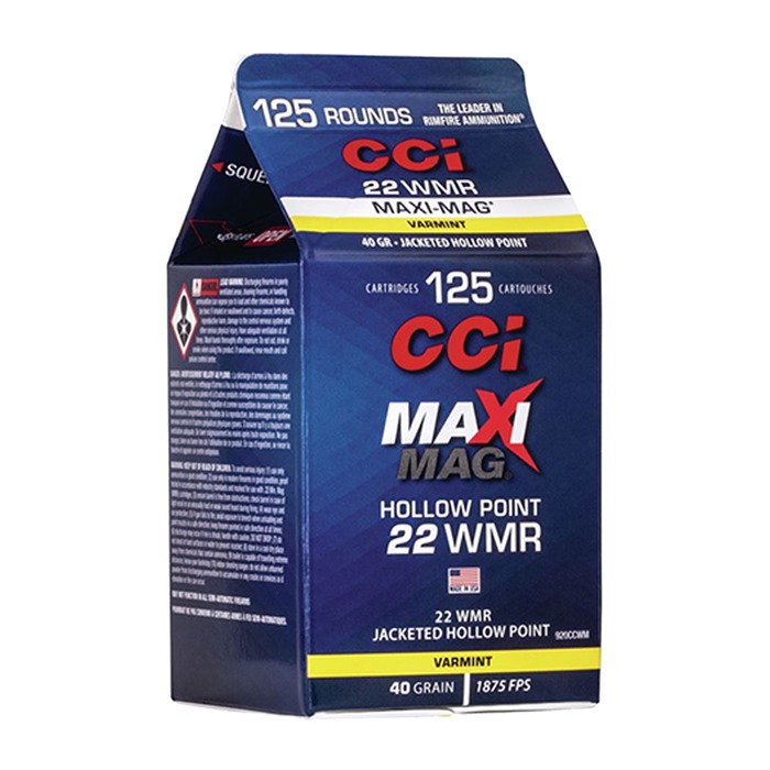 CCI - MAXI MAG HOLLOW POINT 22 WMR AMMO - View 2