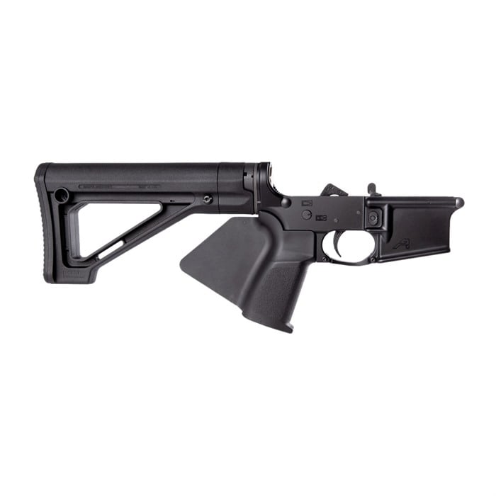 Featureless Comp Lower w/Magpul Fixed Car Stock for AR15 Blk