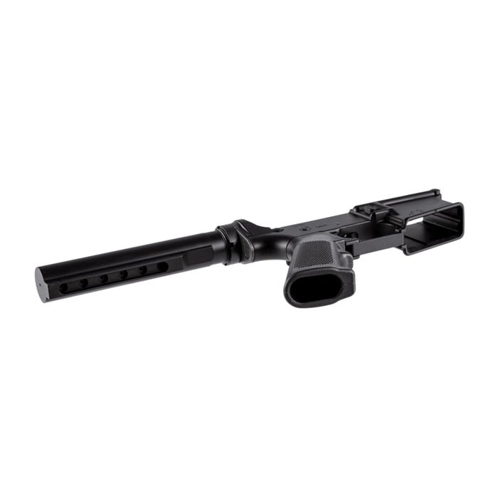 Carbine Comp Lower Rcvr w/A2 Grip & No Stock for AR15 Blk - View 2