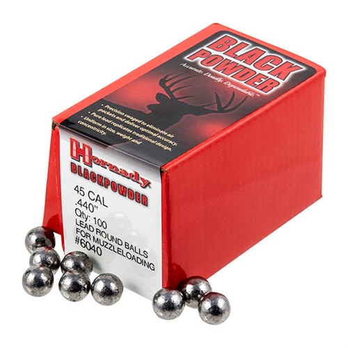 HORNADY - ROUND BALLS 45 CALIBER MUZZLELOADING BULLETS