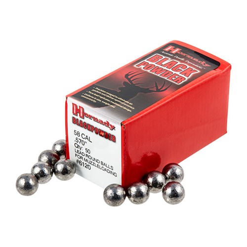 58 Cal (.570") Lead Round Ball 50/Box
