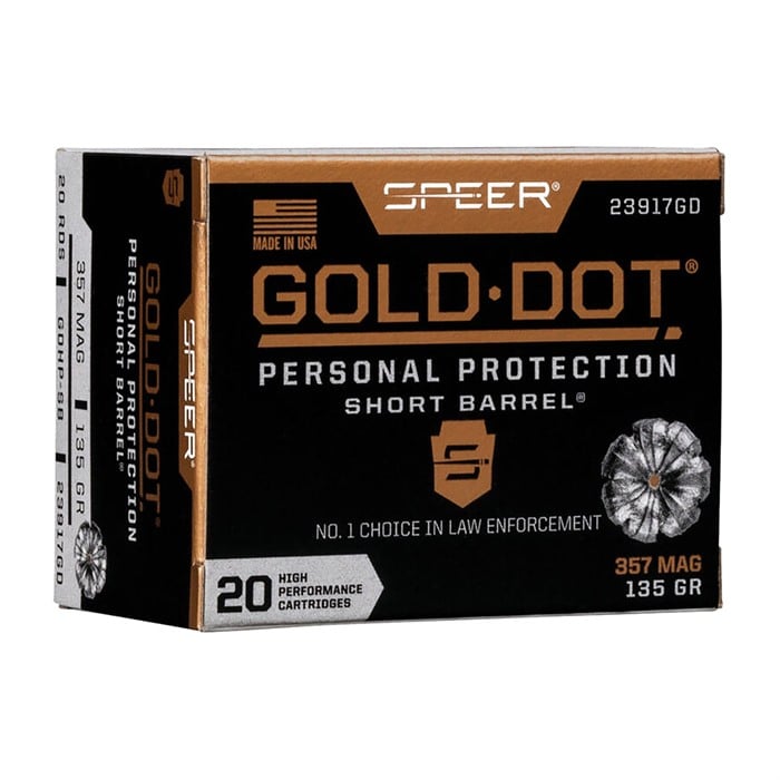 38 Special +P 135gr Gold Dot Hollow Point 20/Box