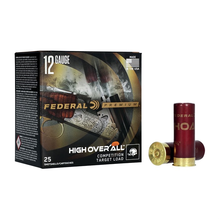 FEDERAL - PREMIUM HIGH OVER ALL 12 GAUGE 2-3/4" #7.5 SHOT SHOTGUN AMMO