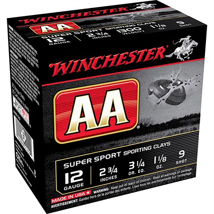 WINCHESTER - AA 12 GAUGE 2-3/4" #9 SHOT SHOTGUN AMMO