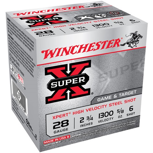Xpert Game & Target 28 Gauge 2-3/4" 5/8oz #6 Shot 25/Box