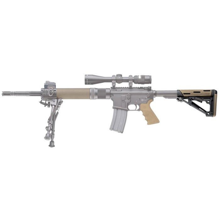 HOGUE - AR-15 FINGER GROOVE GRIP W/COLLAPSIBLE COMMERCIAL BUTTSTOCK