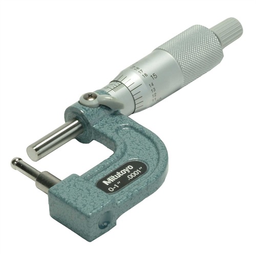 0-1" Tube Micrometer with Cylindrical Anvil