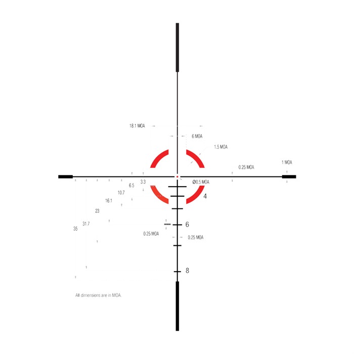 TRIJICON - CREDO  1-6X24MM SFP ILLUMINATED RIFLE SCOPE