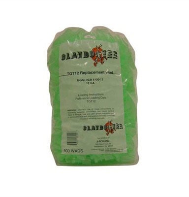 12 Gauge 7/8 to 1-1/8oz Wads for TGT12 Green 500/Bag